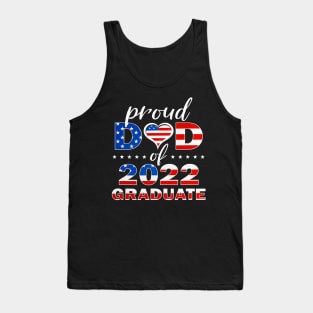 Mens Proud Dad of a 2022 Graduate 22 American Tank Top